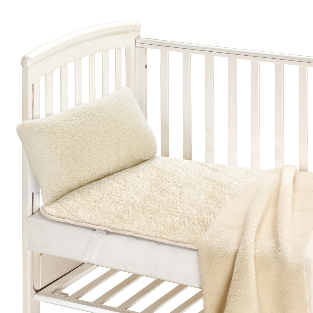 Coprimaterasso Lettino Pura Lana baby soffice