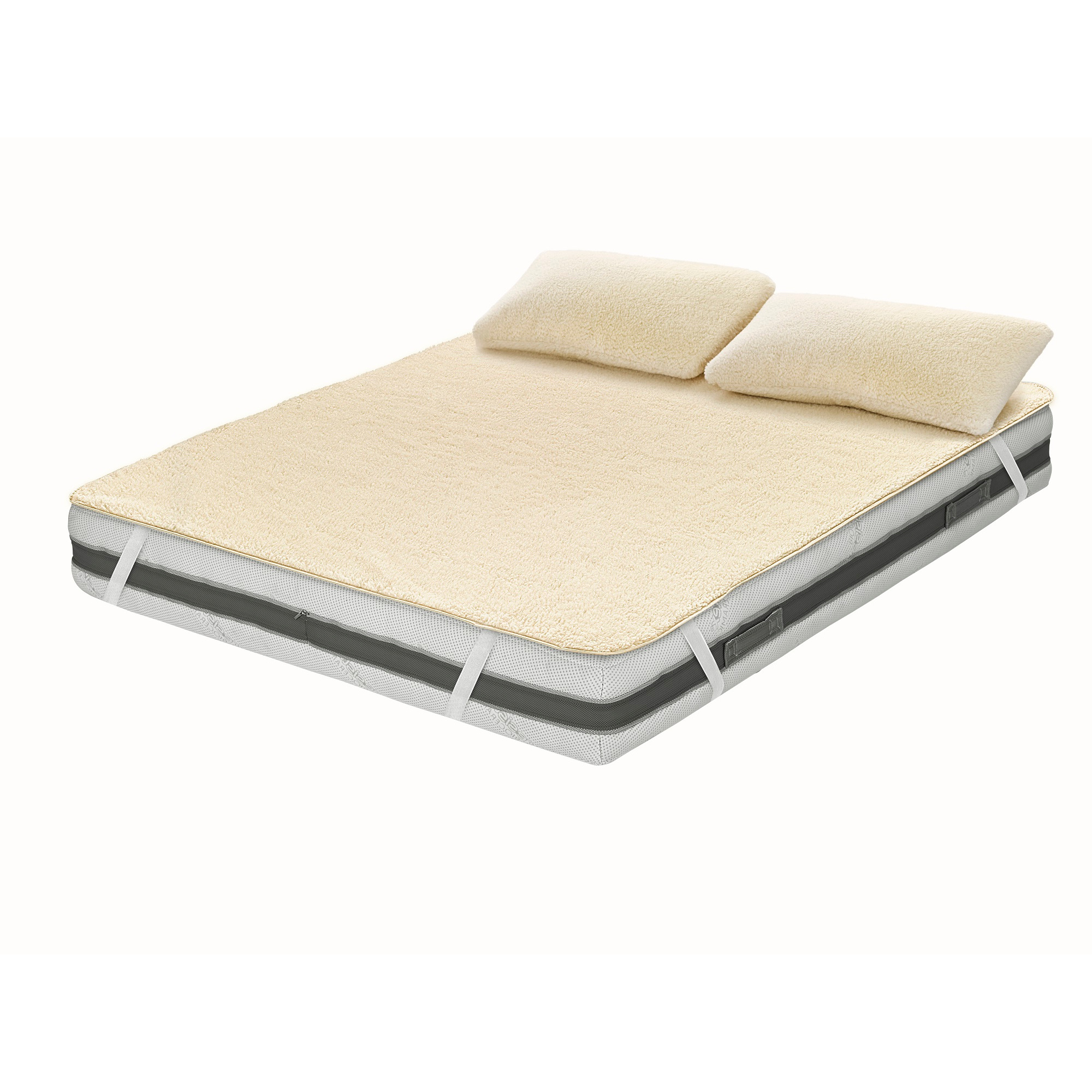Coprimaterasso Lana Merinos matrimoniale Woolly classic