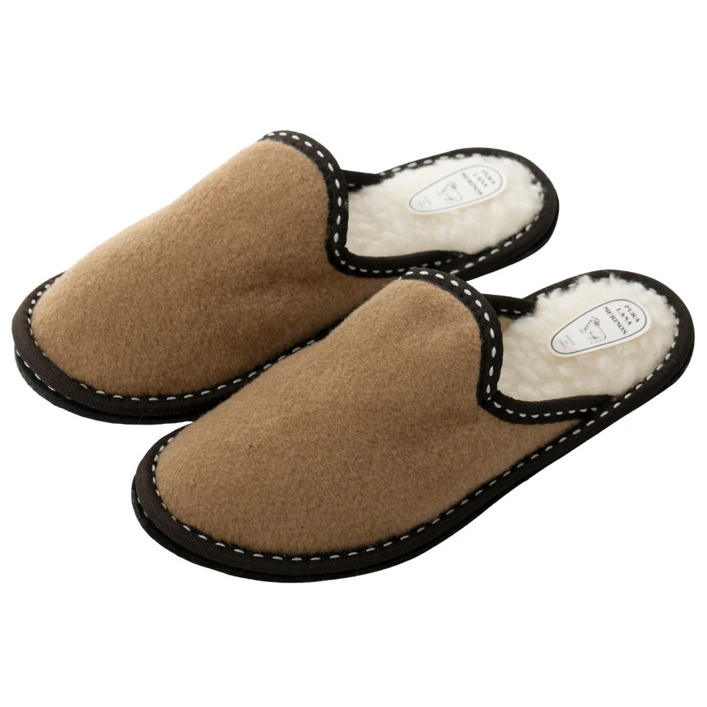 Ciabatte lana cotta unisex brown