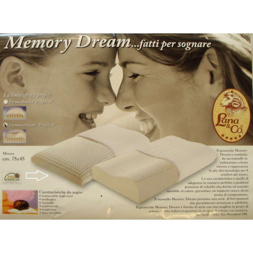 cuscino saponetta memory dream