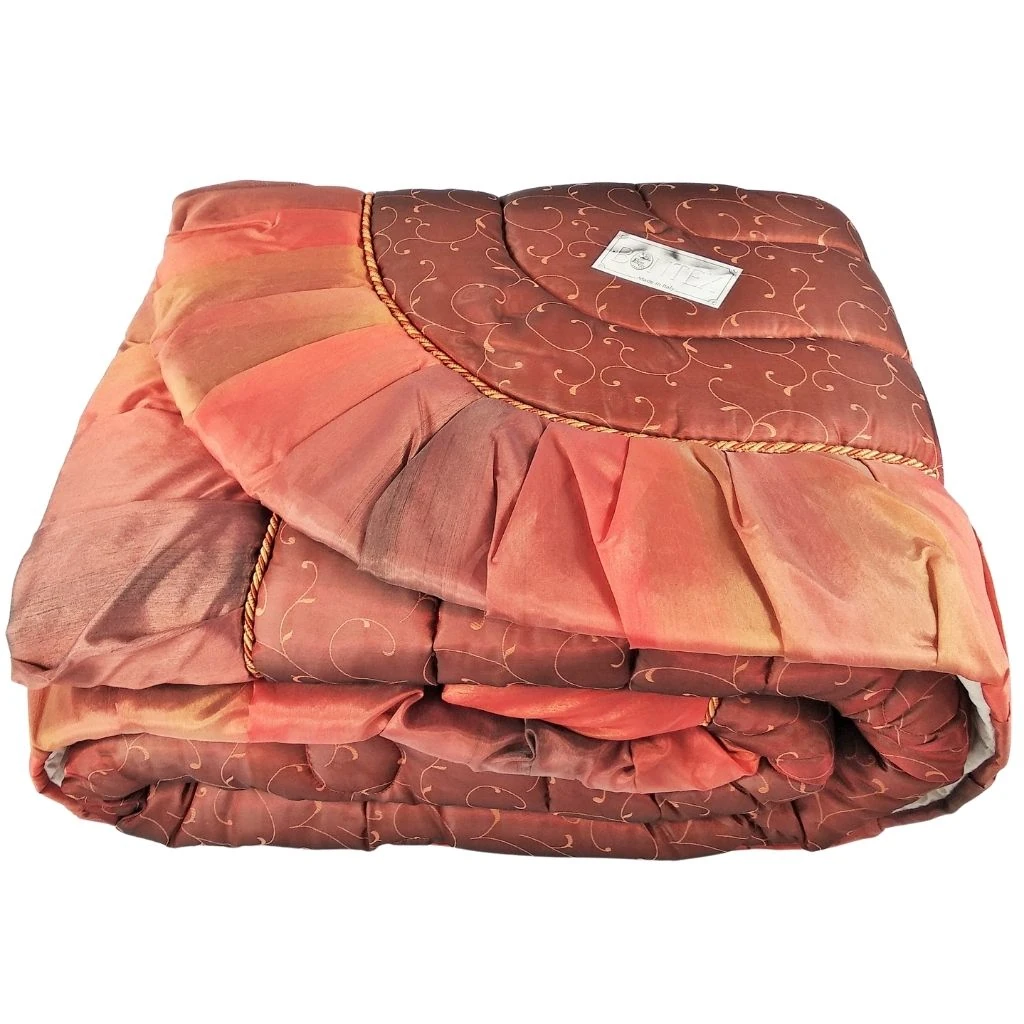 Trapunta organza letto matrimoniale piega