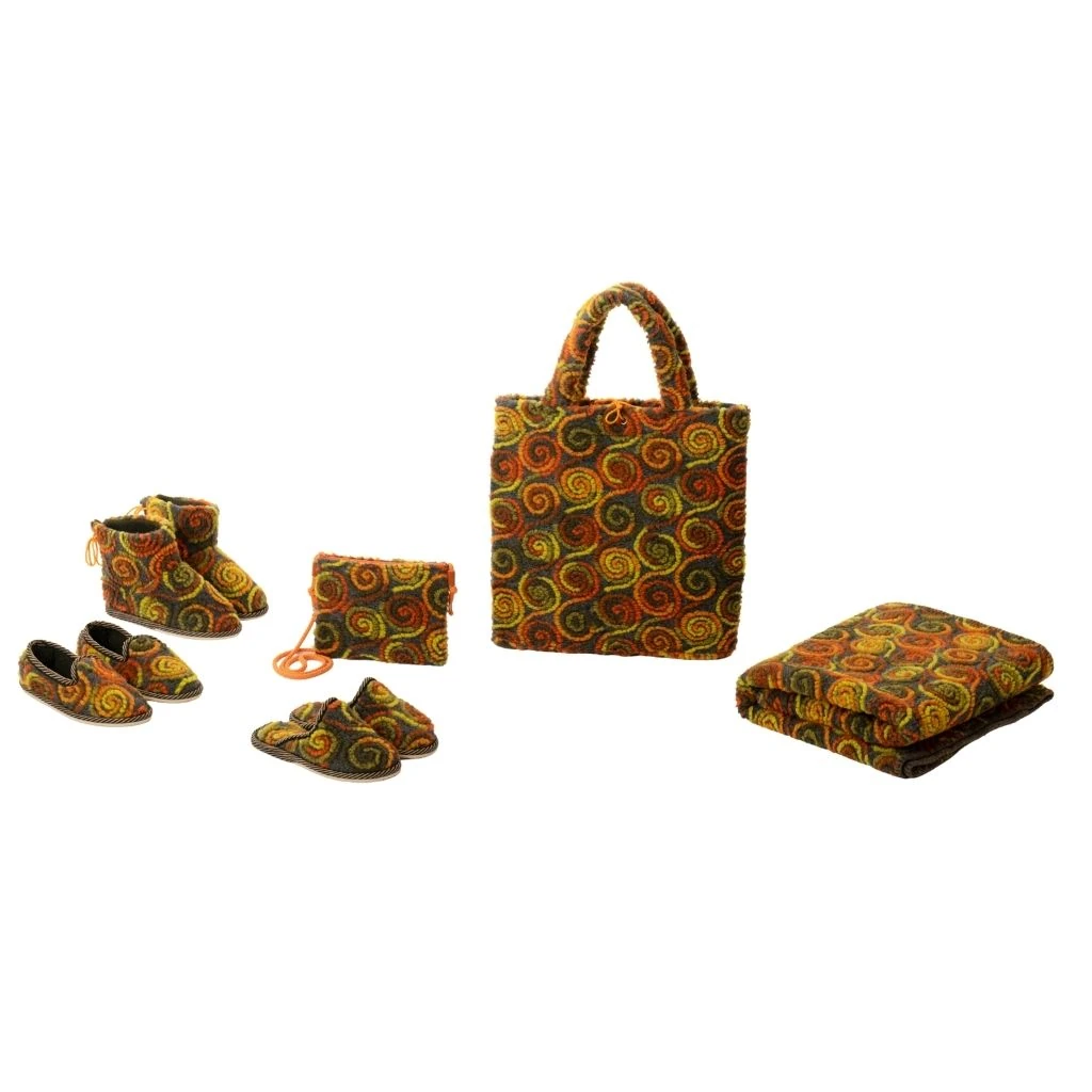 plaid divano lana merinos vortice 2025 set completo